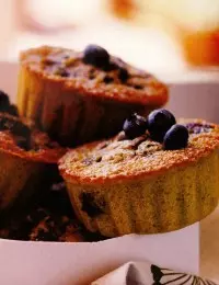 Financier pistaches myrtilles
