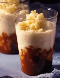 Riz au lait sur lit de Caramel à la fleur de sel