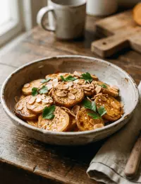 patates douces sautées