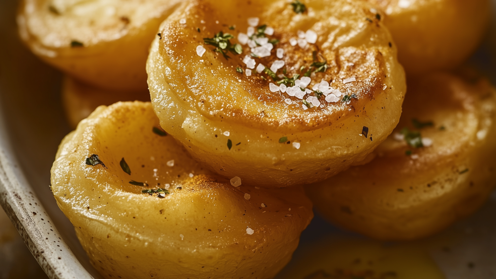 Agnes' Kartoffelsoufflés mit aromatisiertem Salz