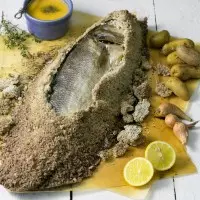 Bar en croute de sel