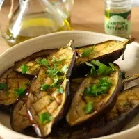 Aubergines ail ciboulette
