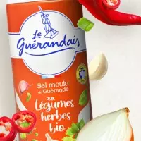 Sel aromatisé aux légumes et herbes BIO Le Guérandais