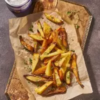 Frites maison au four et aux épices et à la Fleur de sel de Guérande Le Guérandais
